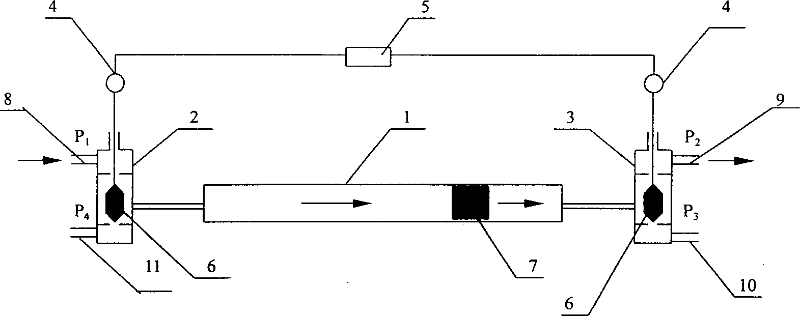 Valve controlled residual pressure recovering equipment for impervious desalination system