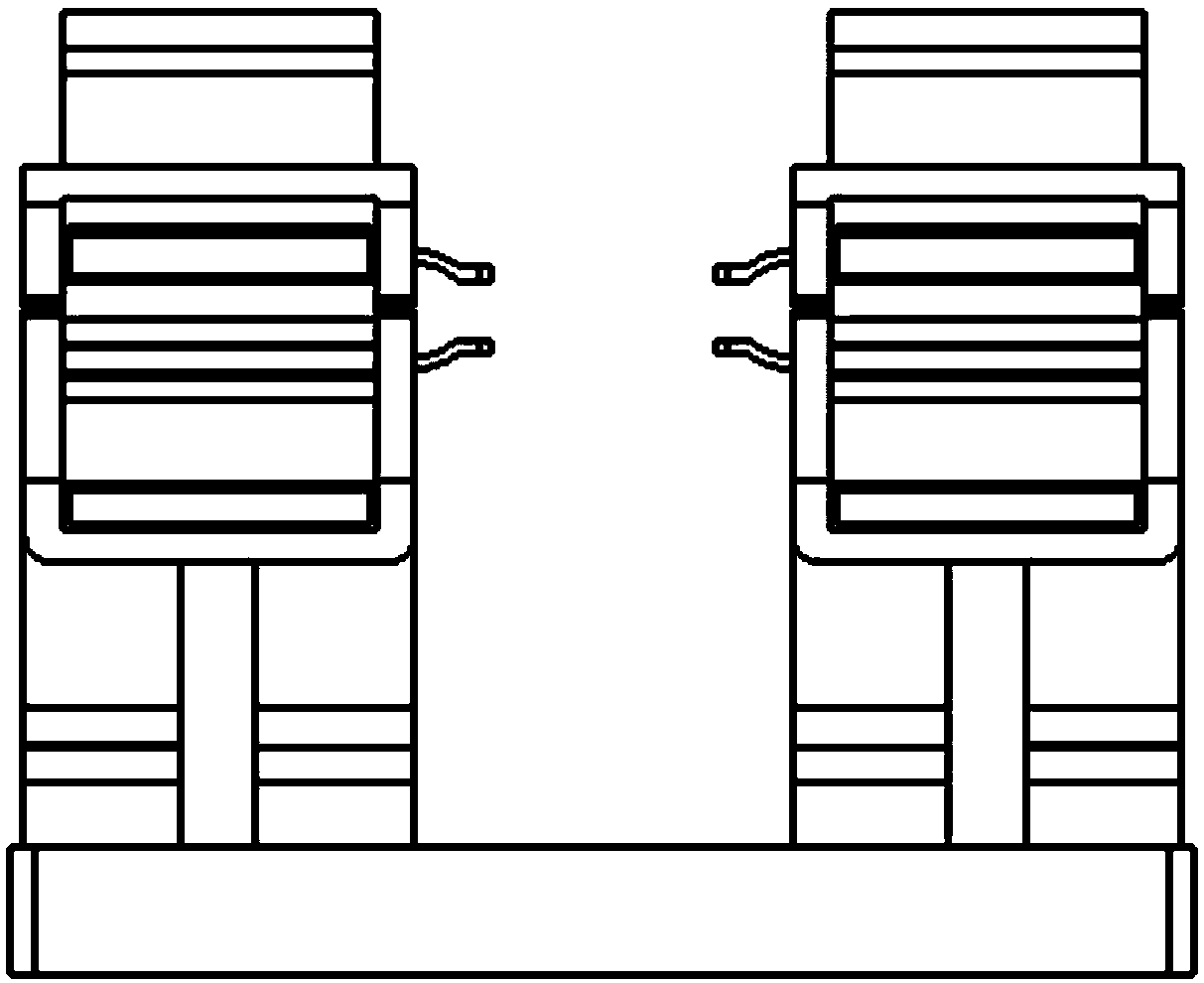 A novel fixture capable of being used for fixing a leaky cable in a high-speed railway tunnel