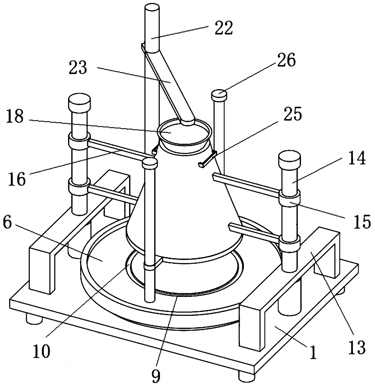 Instrument for measuring cement paste divergence