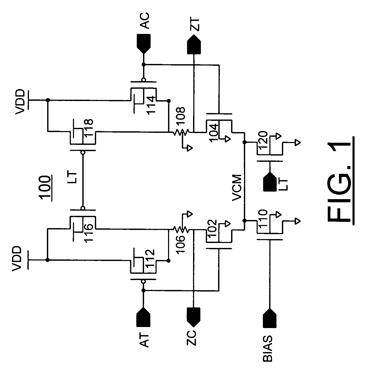 Dual mode analog differential and CMOS logic circuit