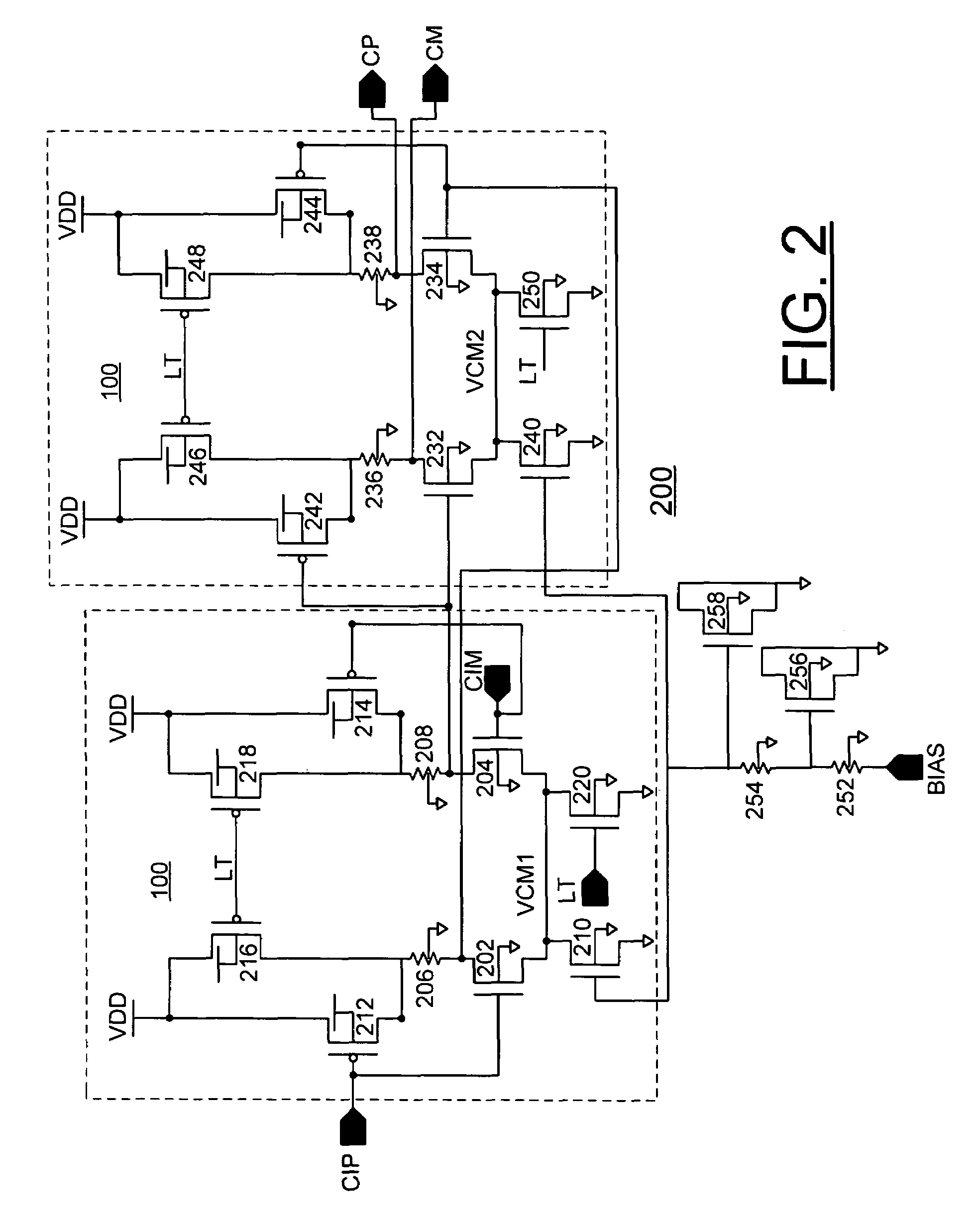 Dual mode analog differential and CMOS logic circuit