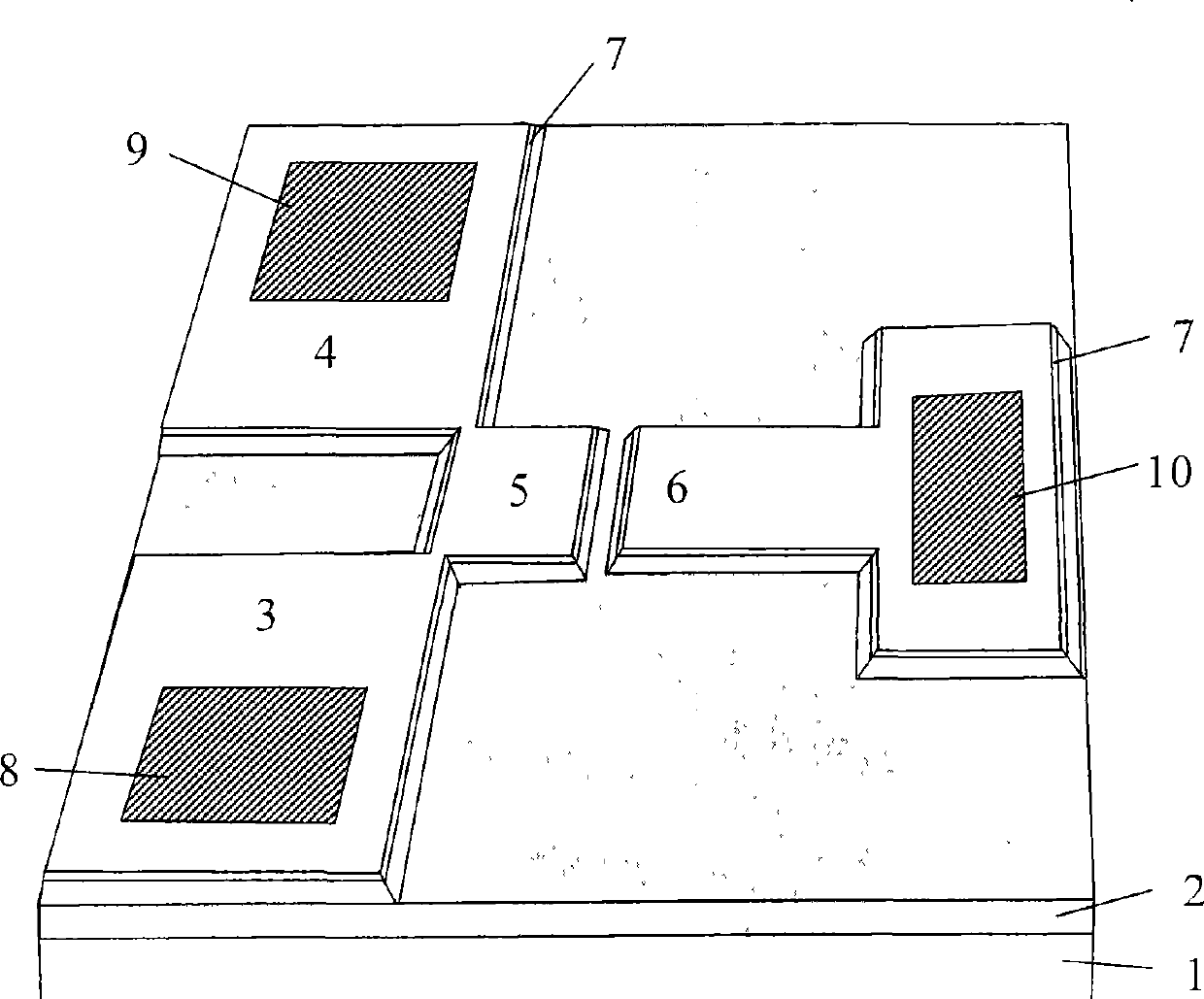 Silicon based single electron device having double quantum point contact construction and producing method thereof