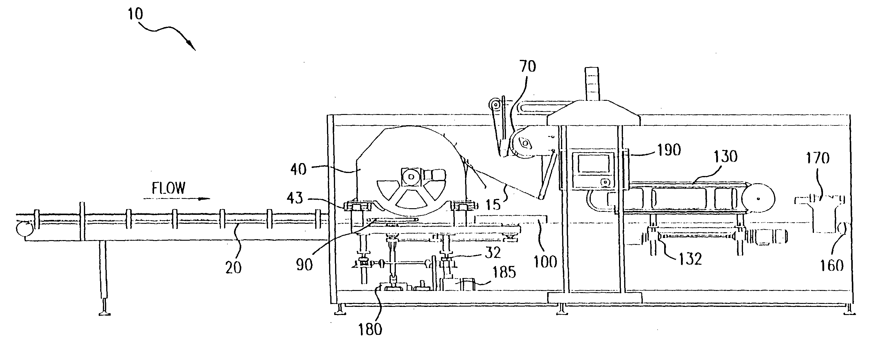 Machine for packaging containers