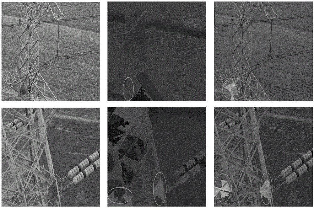 Method for detecting bird nests in power transmission line poles based on unmanned plane images