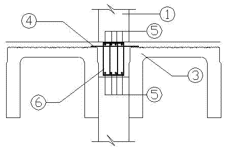 Virtual beam used in large-span prestressed concrete beam plate frame structure