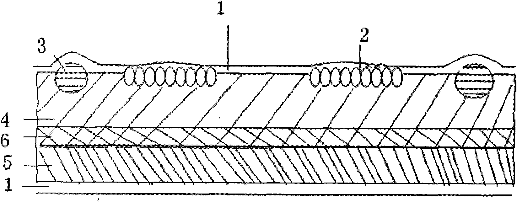 Fluorine-containing ion exchange membrane with reinforced sacrificial fiber mesh cloth