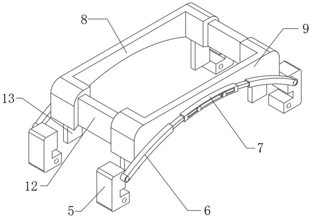 Anti-infection fixing nursing device for large-wound wounds