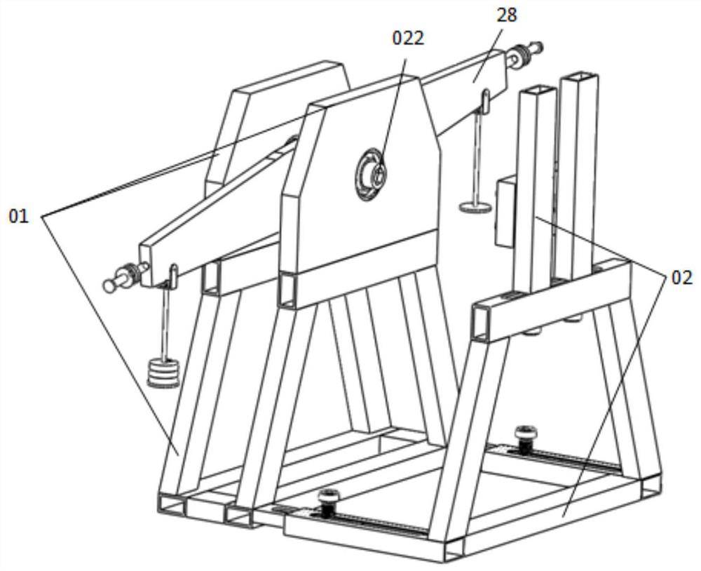 Pure torque loading device and method based on lever principle