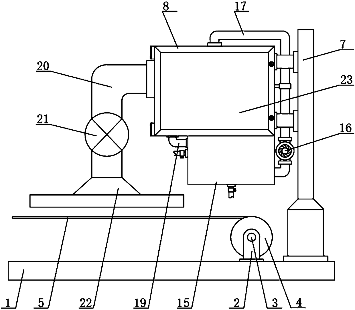 Textile fabric surface dust collection device