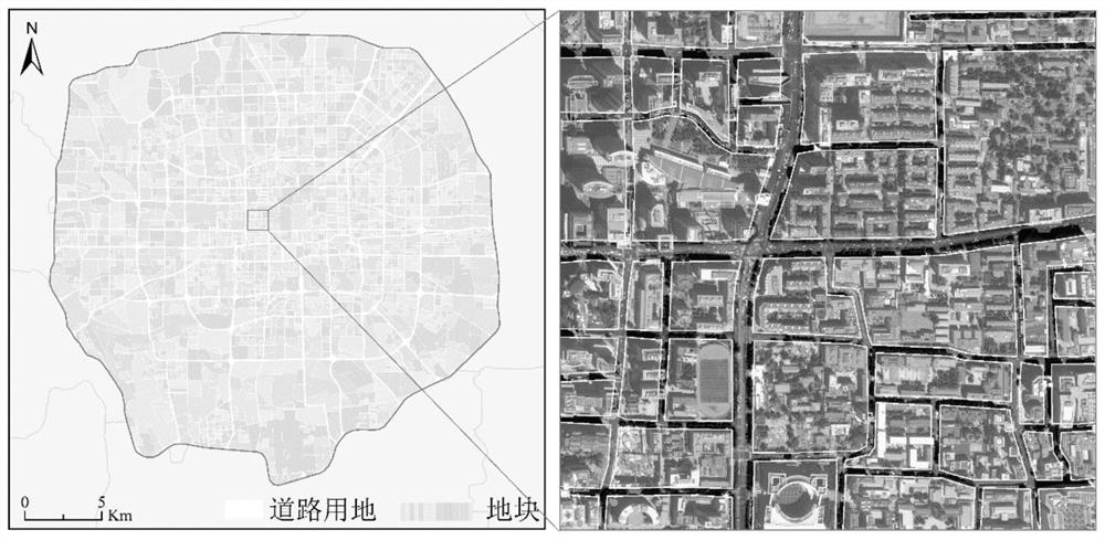 Residential area extraction and type recognition method based on remote sensing and social perception data