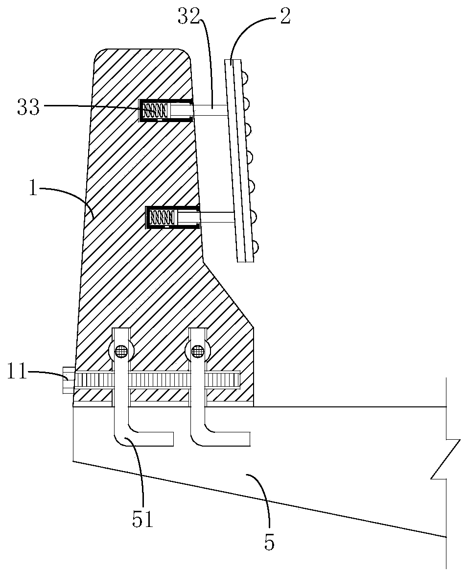 Prefabricated anti-collision guardrail for bridge engineering