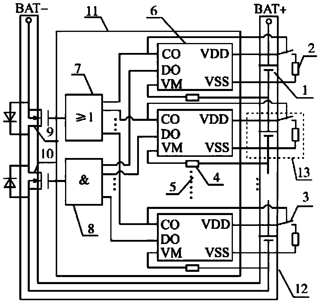 Battery pack balance protecting system and method