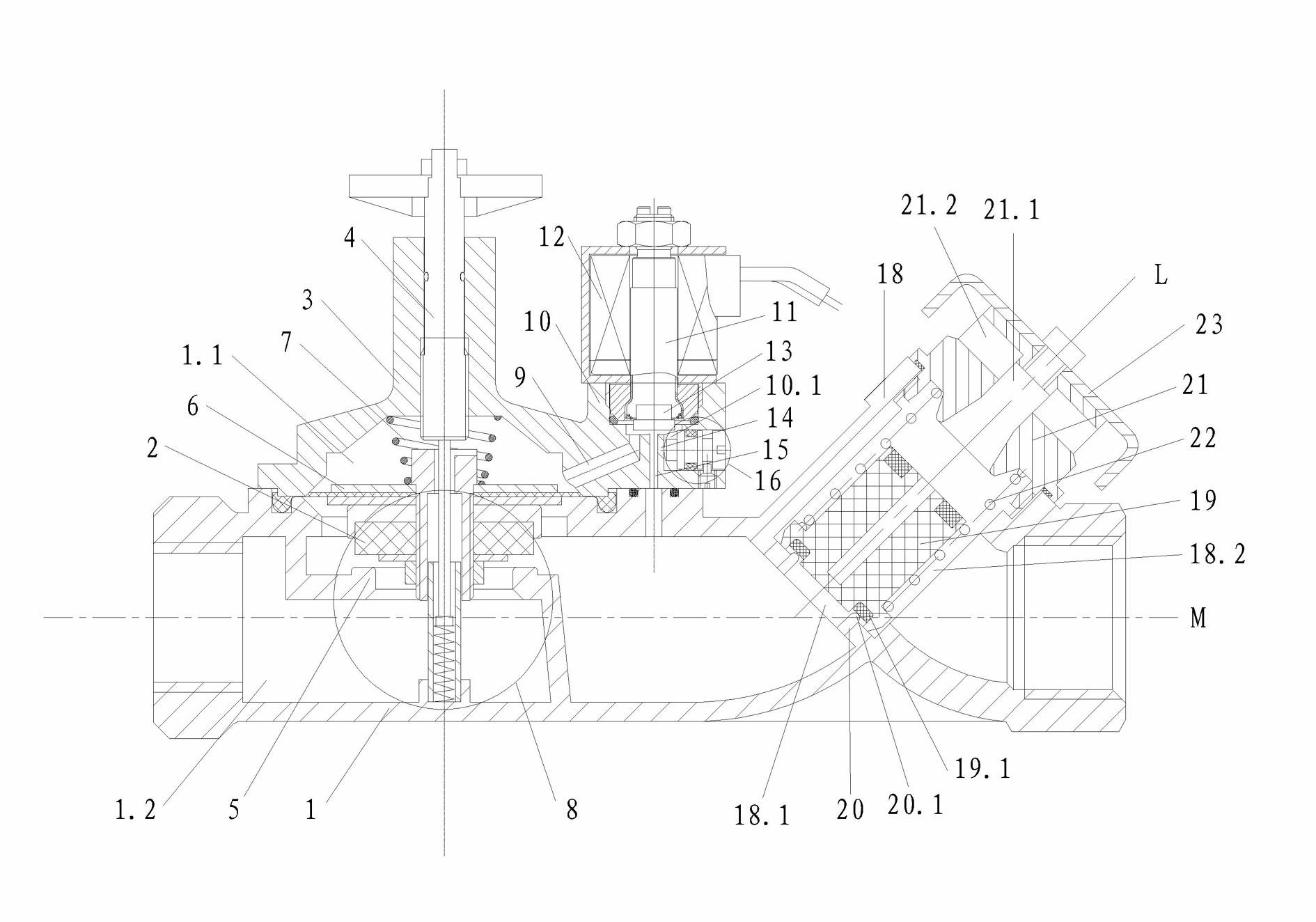 Anti-siphon backflow guide-type electromagnetic valve