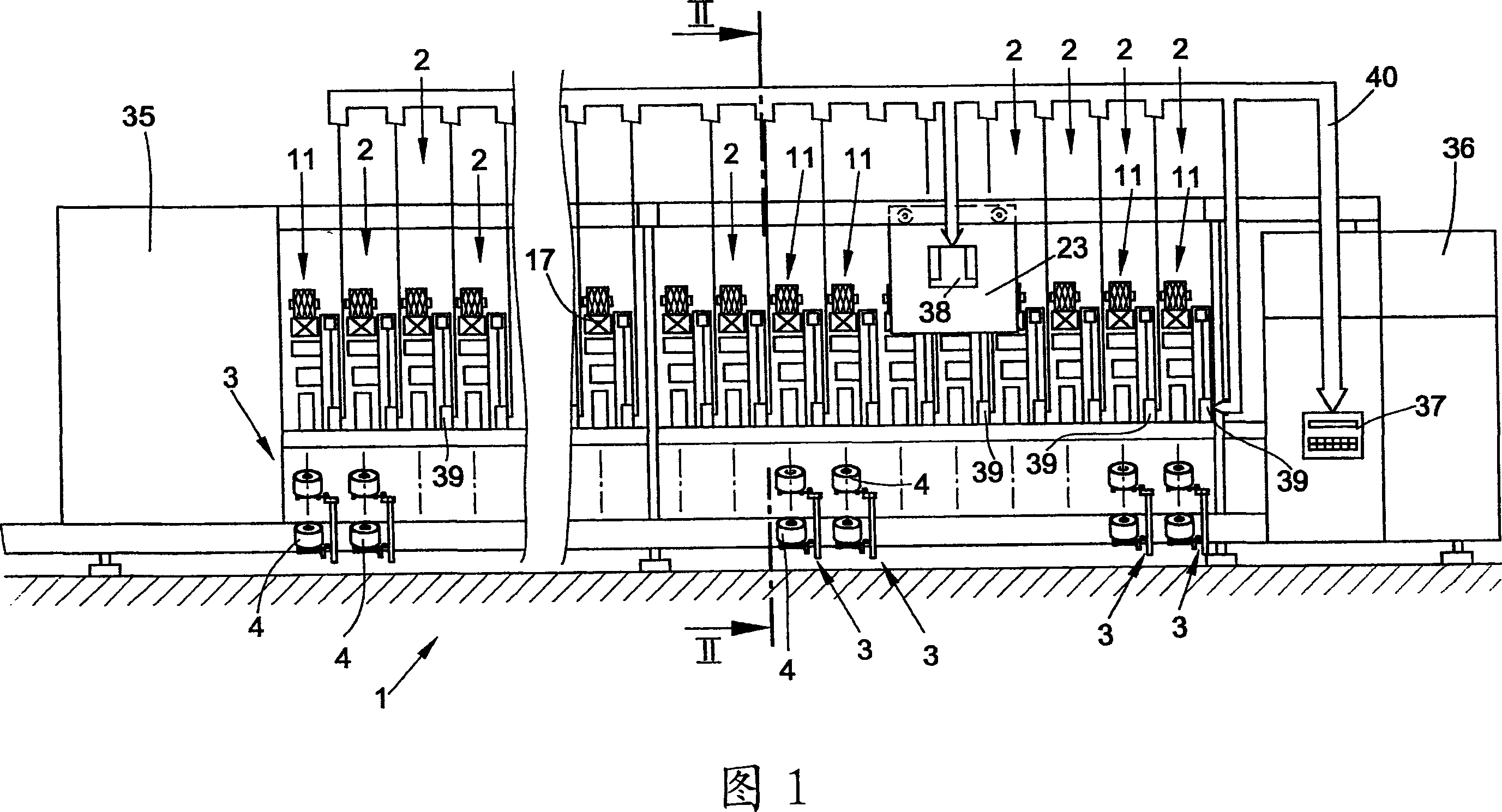 Method for rewinding dye bobbins to cross-wound bobbins