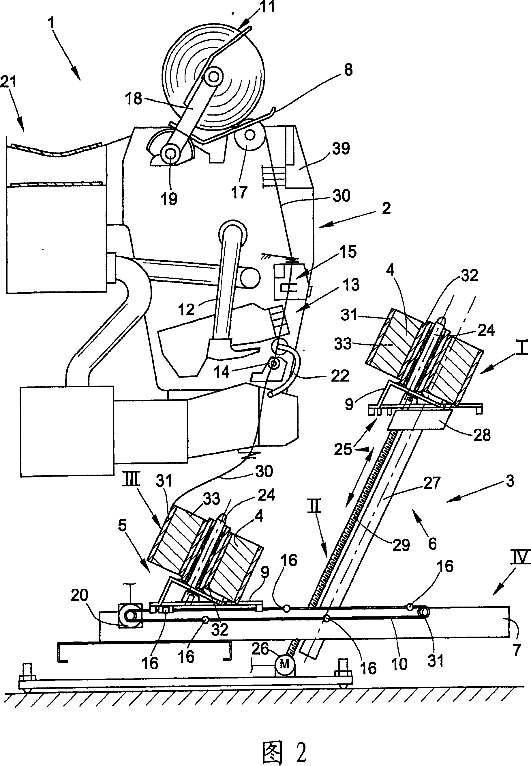 Method for rewinding dye bobbins to cross-wound bobbins