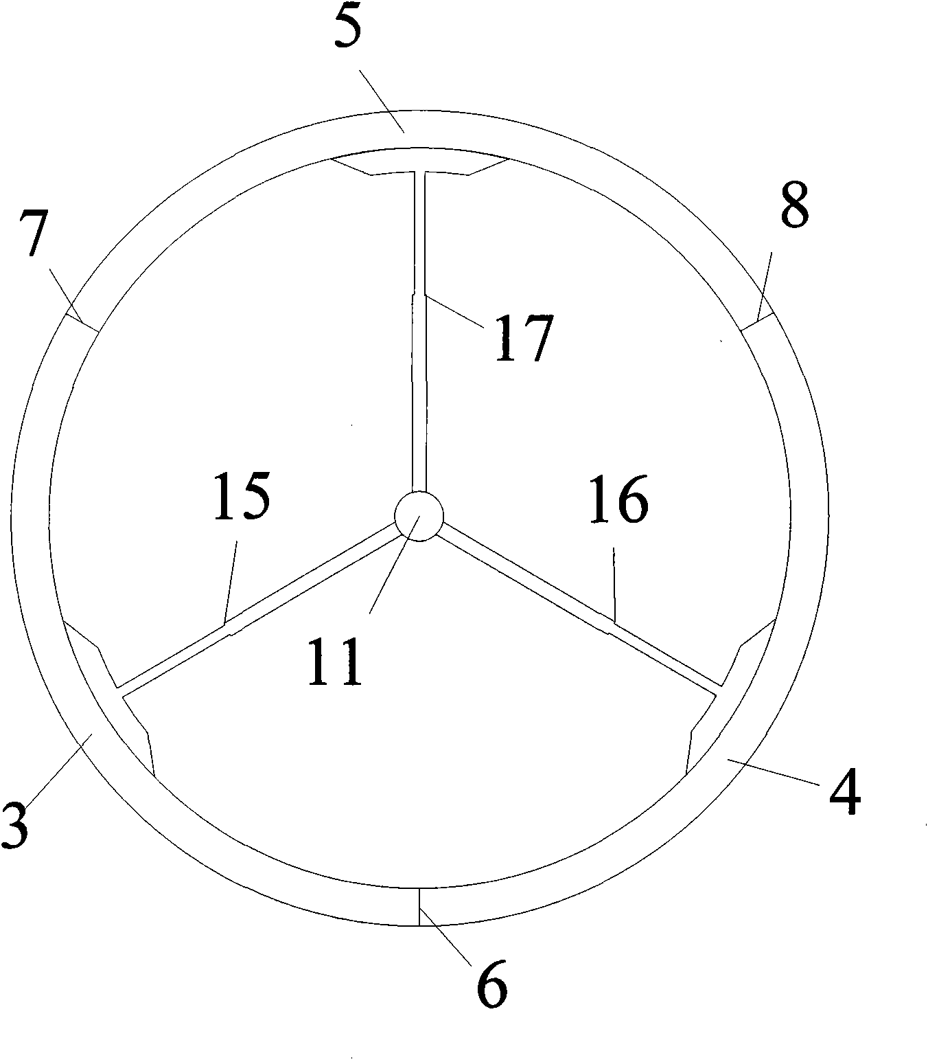 Assembly form and supporting method for in-soil assembled plastic pipes