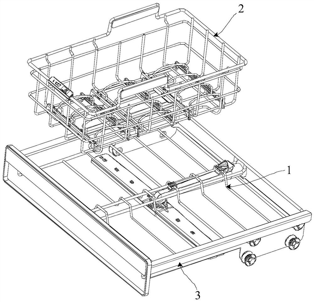 Dish supports, baskets and dishwashers