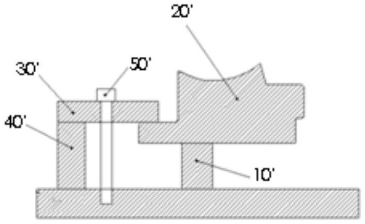 Reverse positioning clamping mechanism