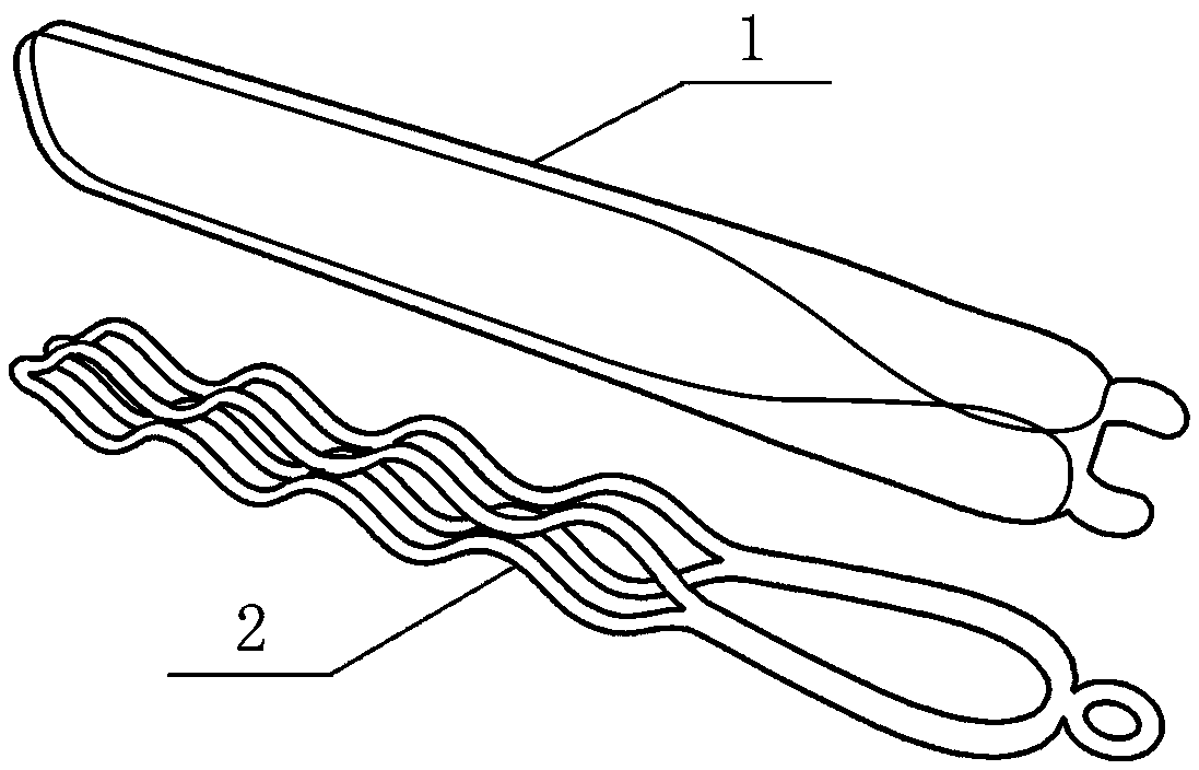 Nasal septum postoperation clamp