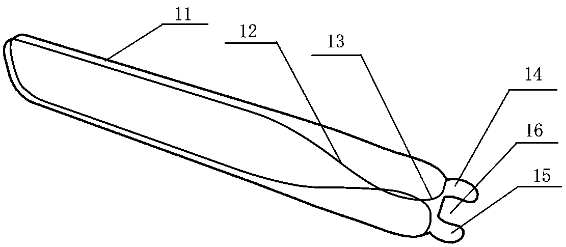 Nasal septum postoperation clamp