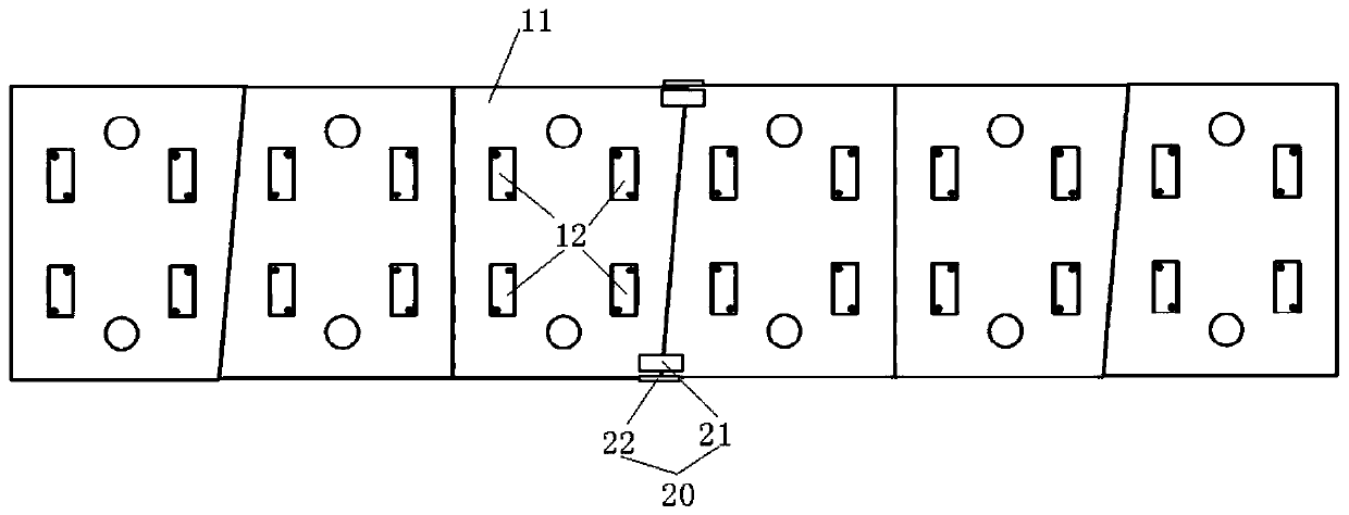 Assembled intelligent floating slab rail unit and assembled connection construction method