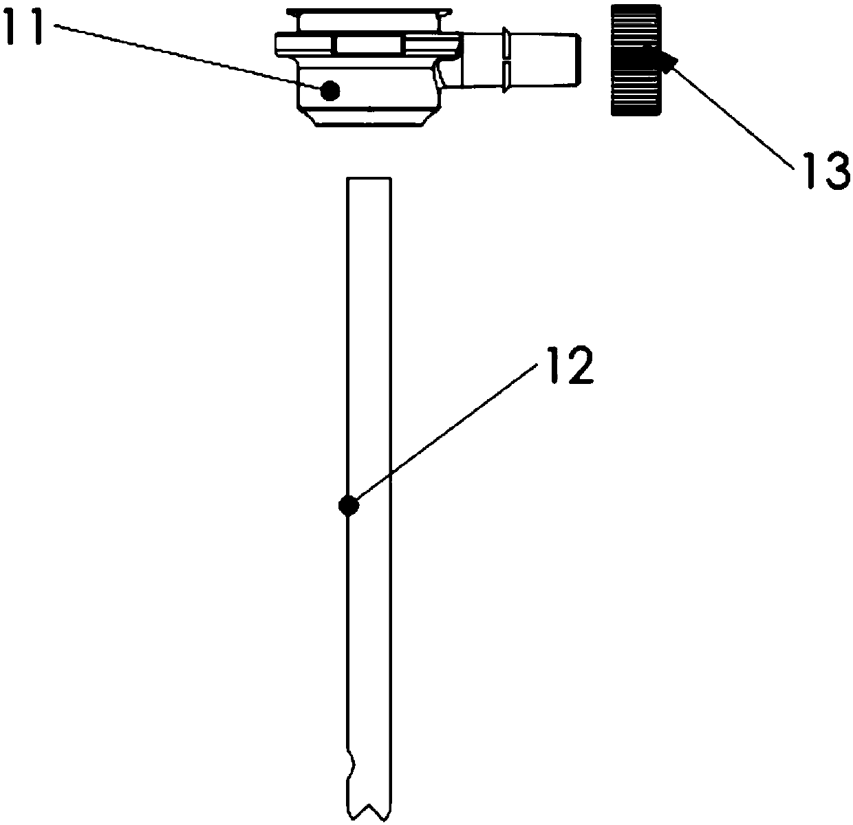 Integral needling-drilling encephalic hematoma puncture drainage device