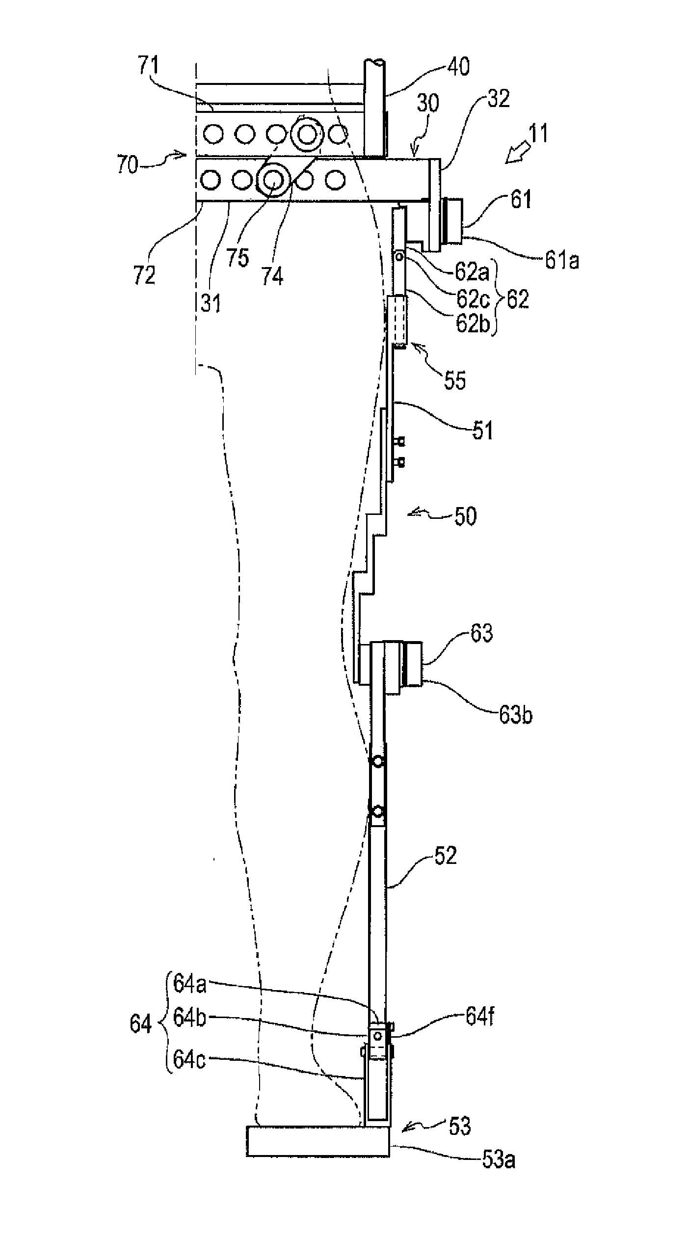 Wearable motion supporting device