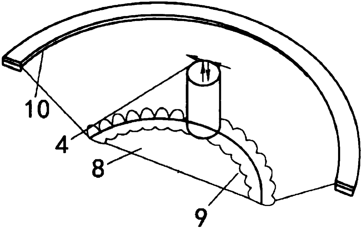 A single-point incremental forming tool head axial vibration device