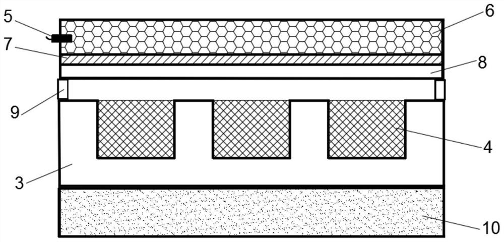 Device and method for producing runner-containing part of fusion reactor cladding by utilizing explosive cladding