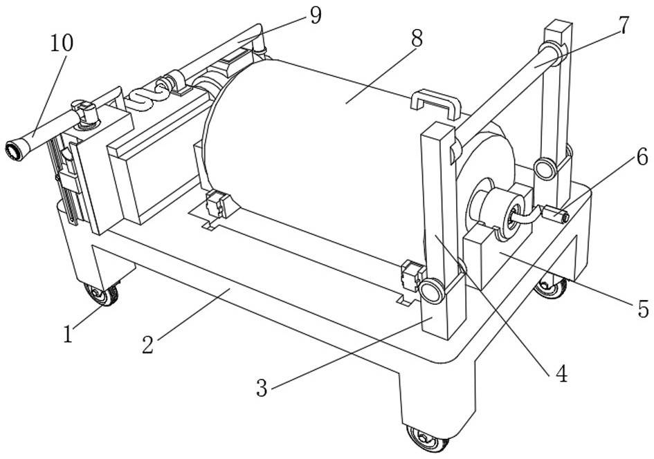 Pesticide spraying device for forestry plant diseases and insect pests