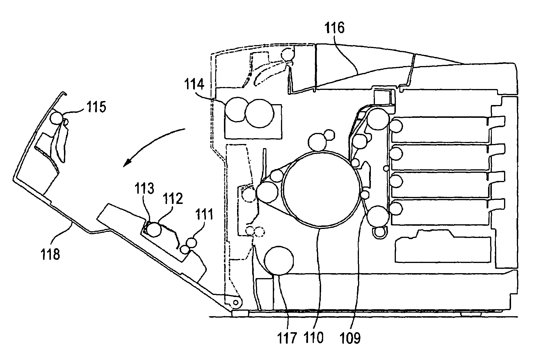 Image forming apparatus having a sheet removal portion