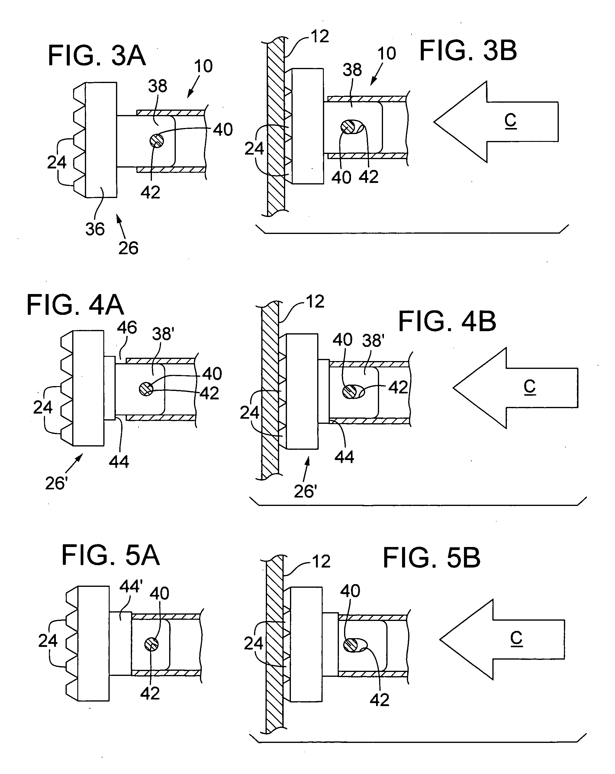 Compressible cargo bar