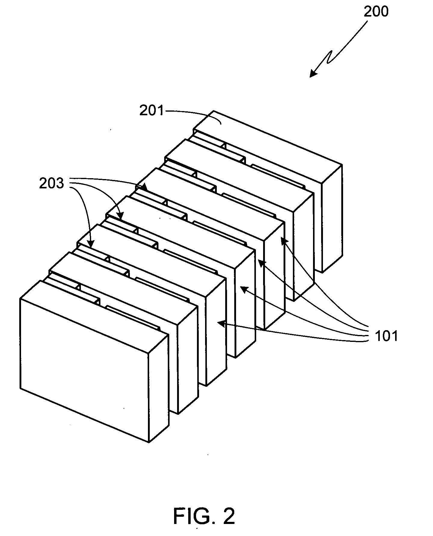 Laser diode package utilizing a laser diode stack