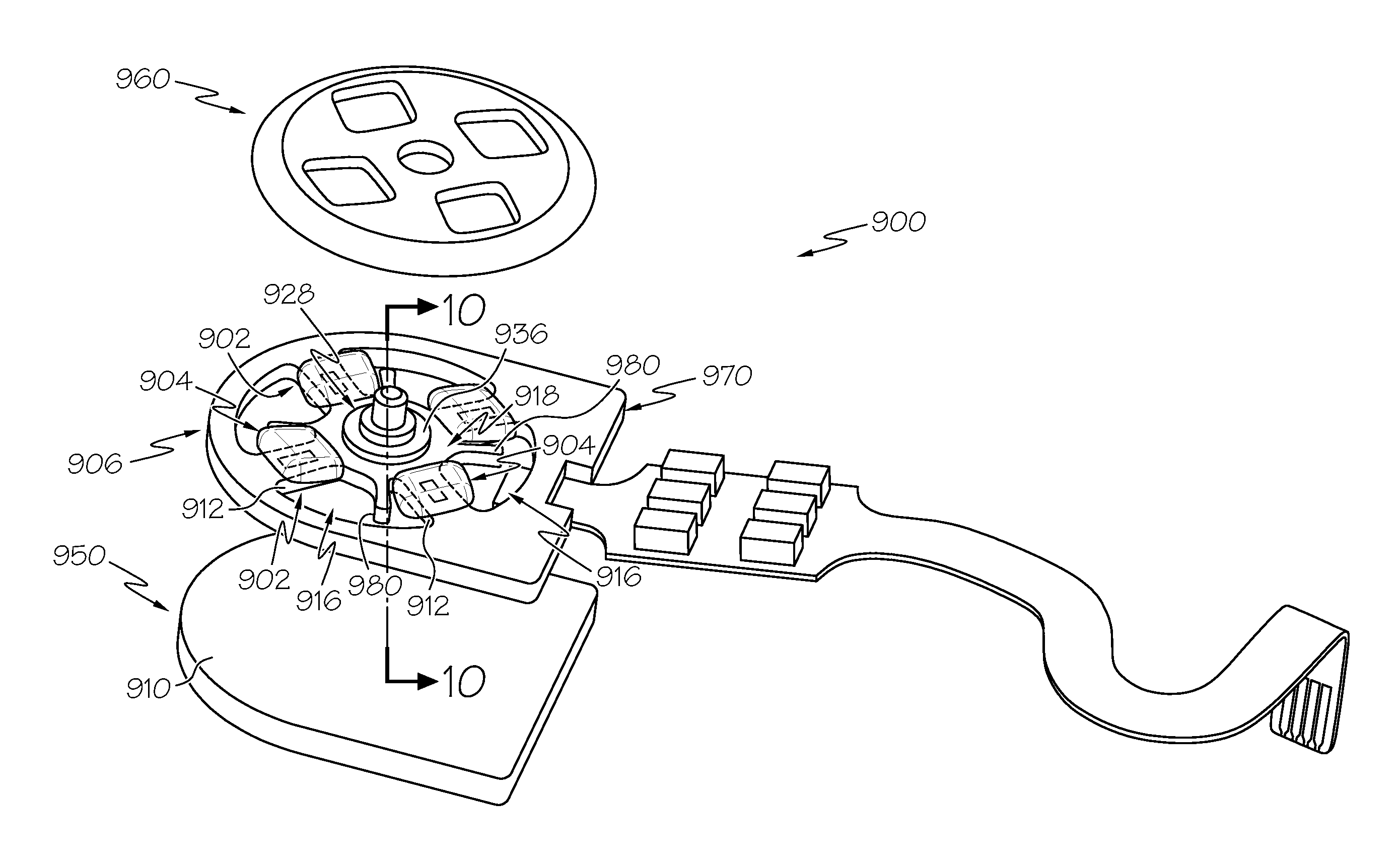 Sensor assembly and medical device incorporating same