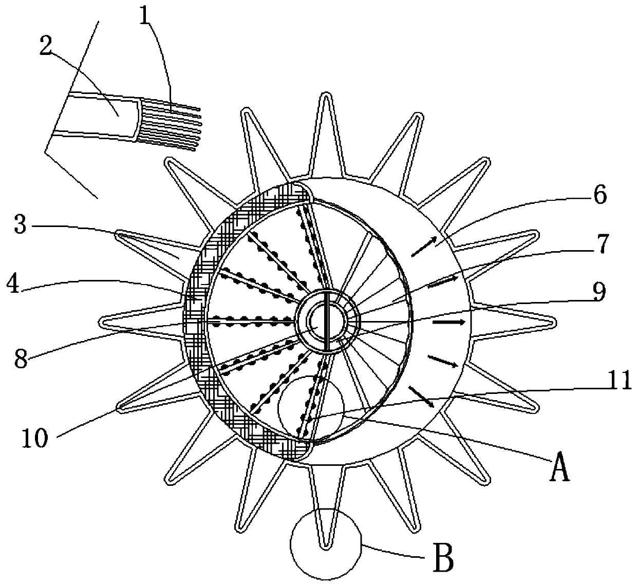 Yarn steaming machine capable of reducing secondary adsorption of cotton filaments and impurities to gauze