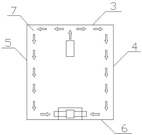 Method for jet flow striking-type air supplying suitable for capsule hotel