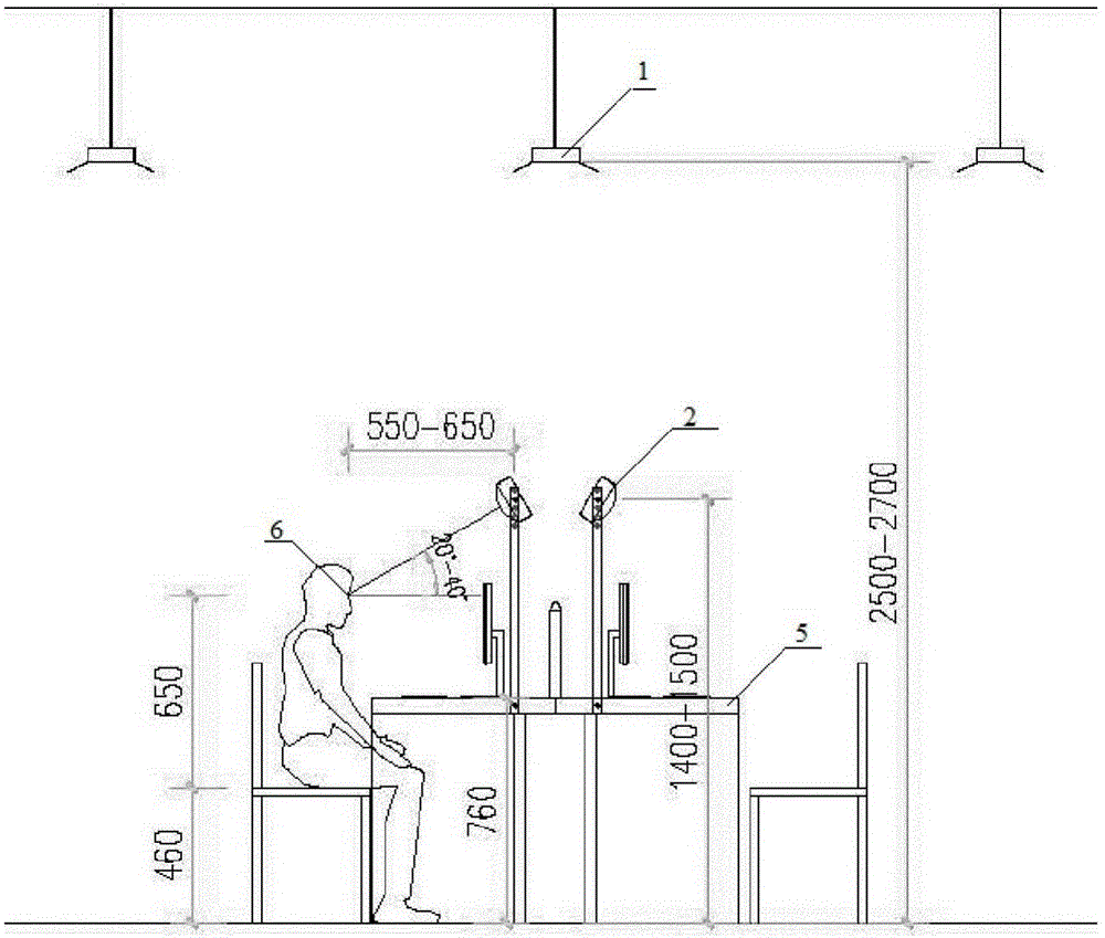 Office lighting system and method