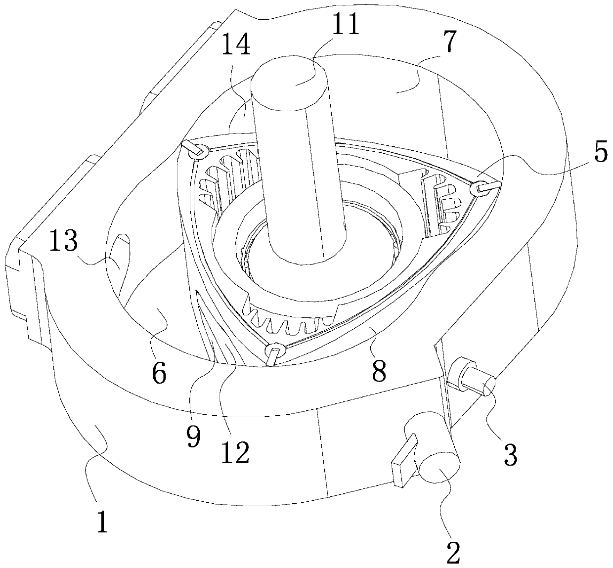 Stratified combustion type spark ignition type triangle rotor engine