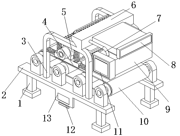 Lightweight garbage collection device for belt conveyor