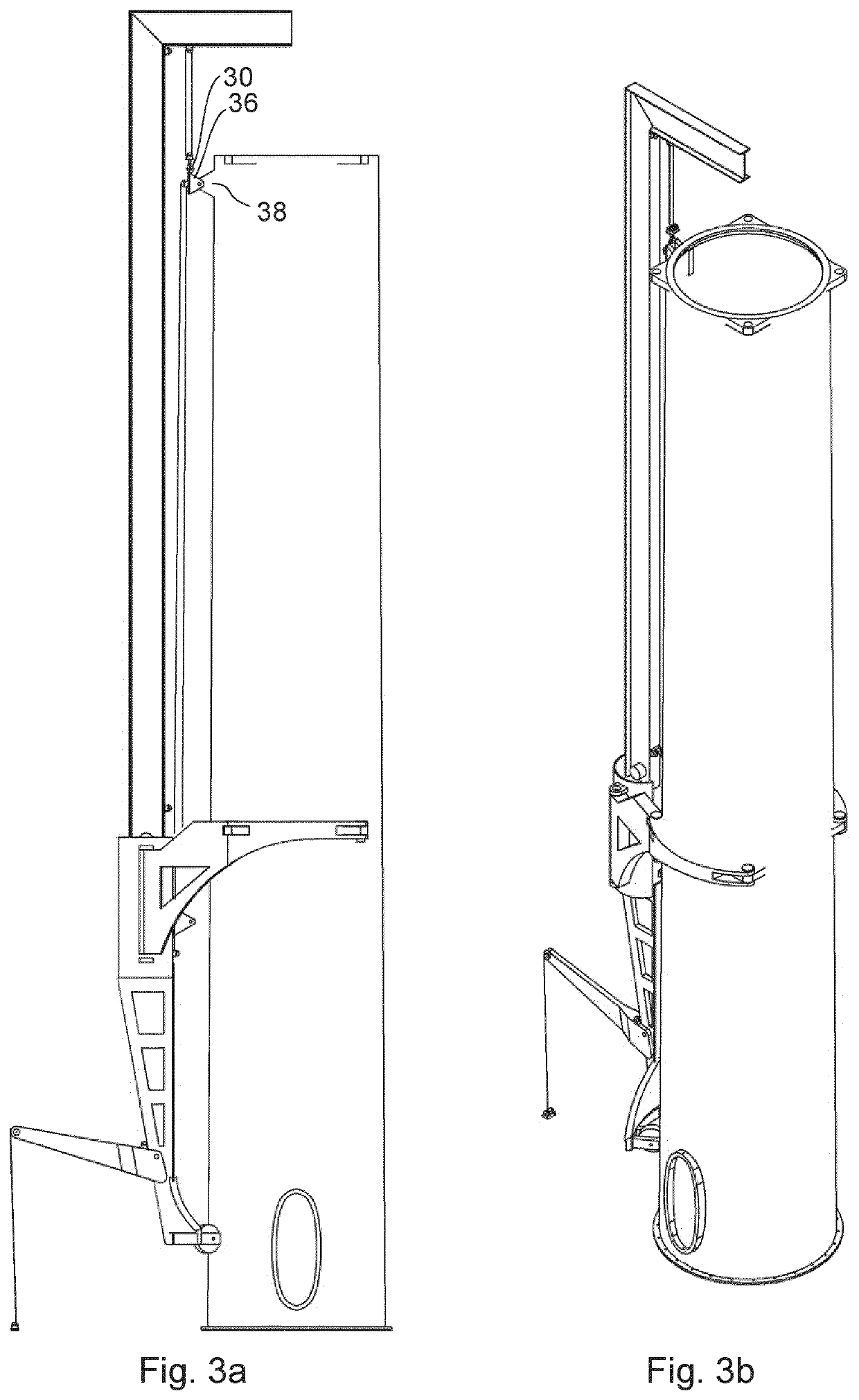 Wind turbine tower with crane connection elements and a crane with tower flange connection elements