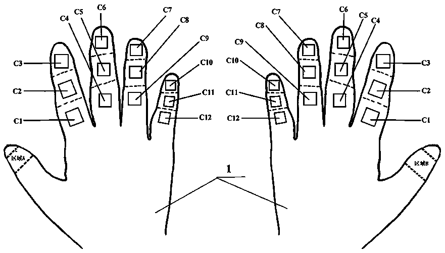 Wearable input device and method based on optical image capture and processing