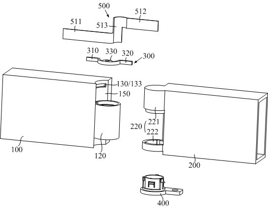 Foldable glasses leg assembly and head-mounted equipment