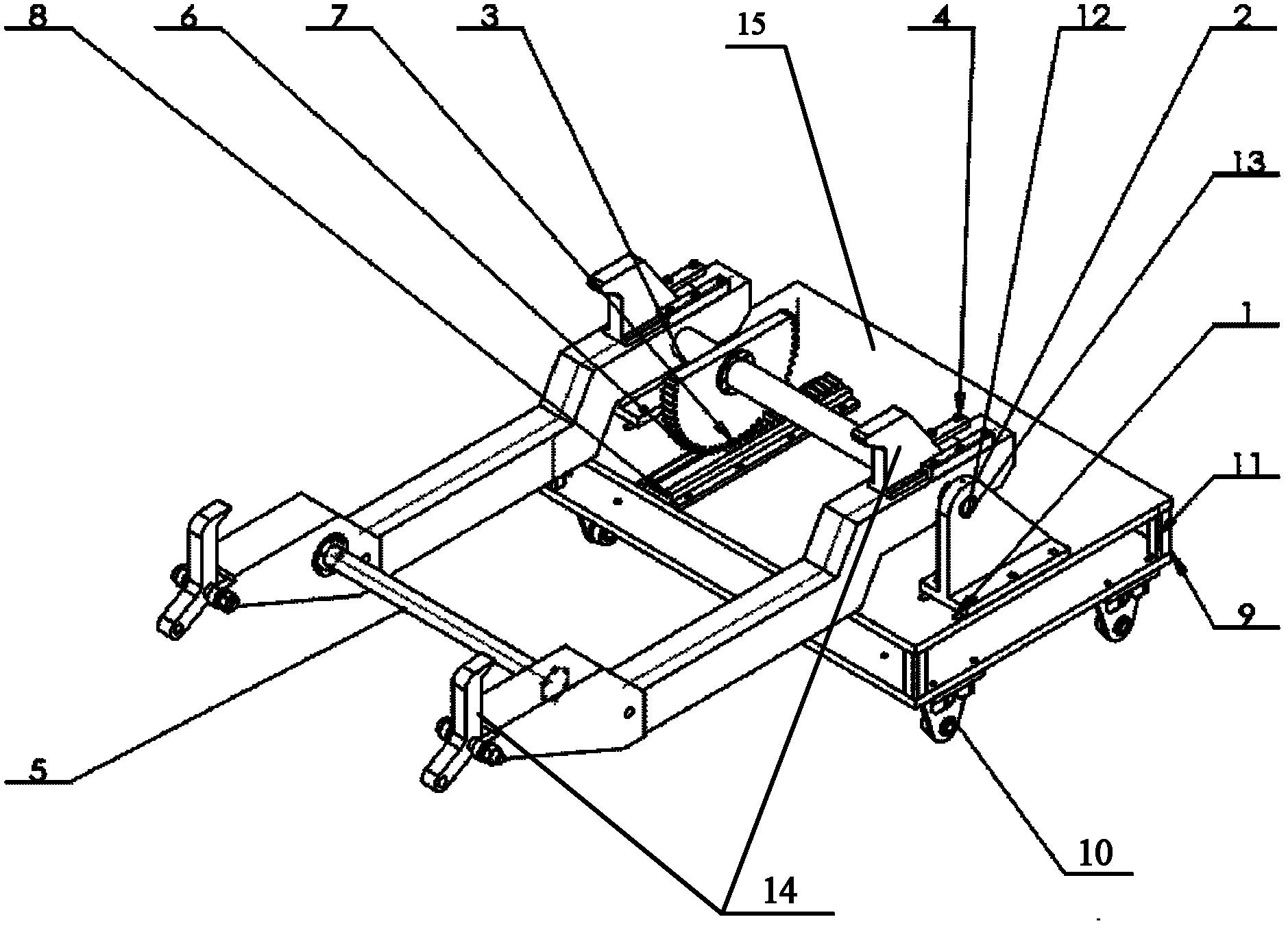 Overturning equipment for scraped car