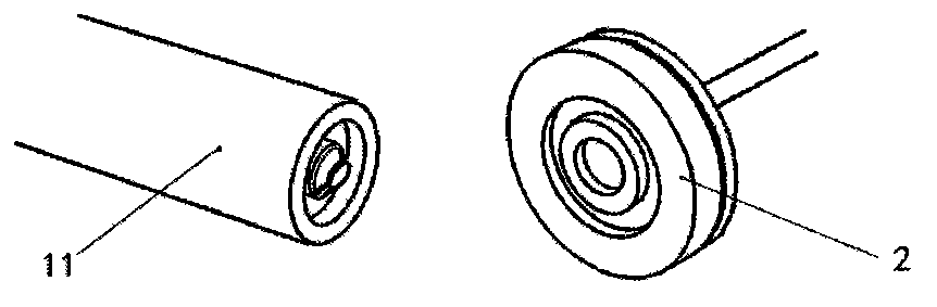 Electromagnetic transmitter with annular connectors