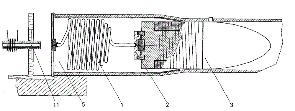 Electromagnetic transmitter with annular connectors