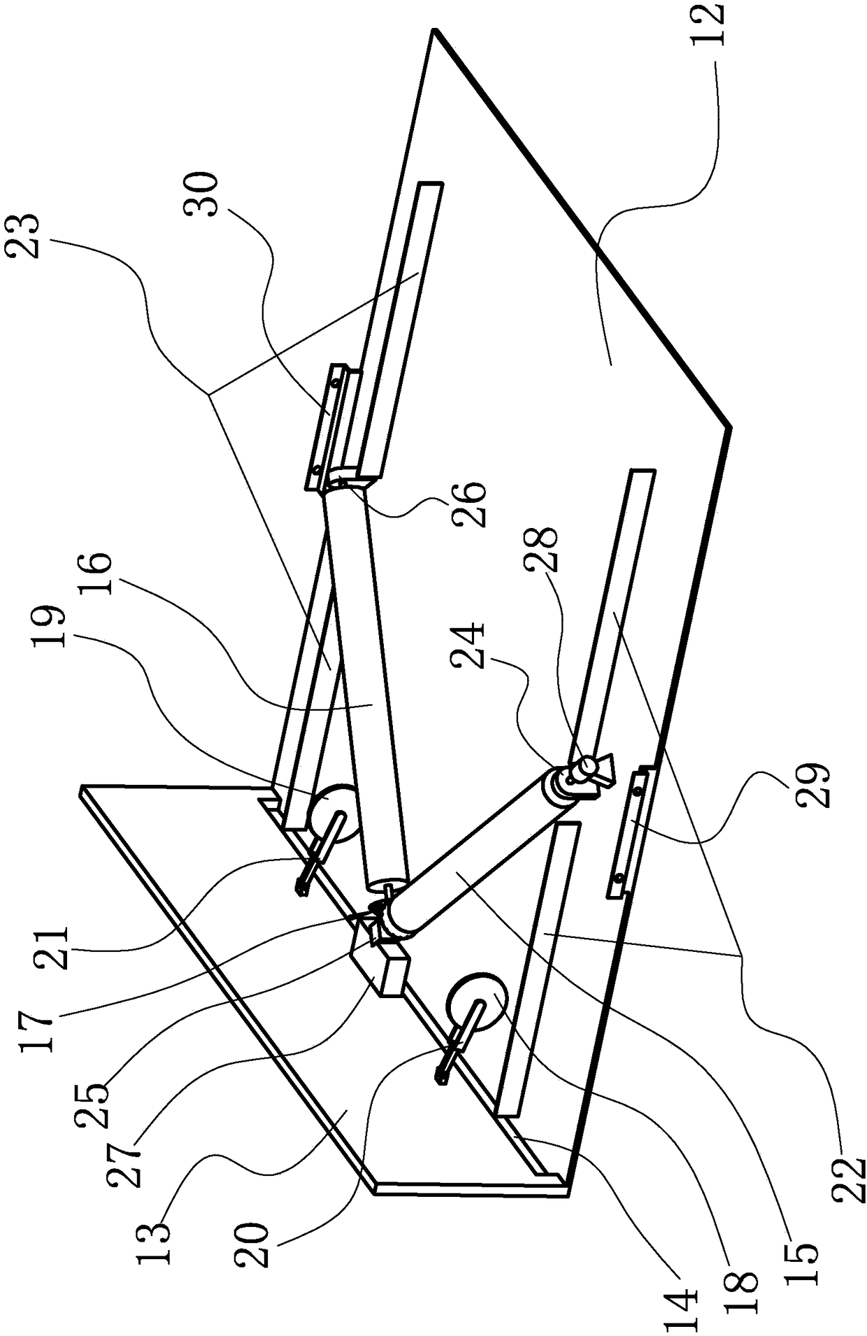 A dyeing machine head squeeze water cloth out device