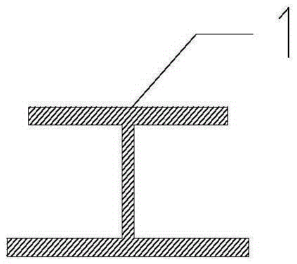 A composite concealed beam of pre-embedded steel