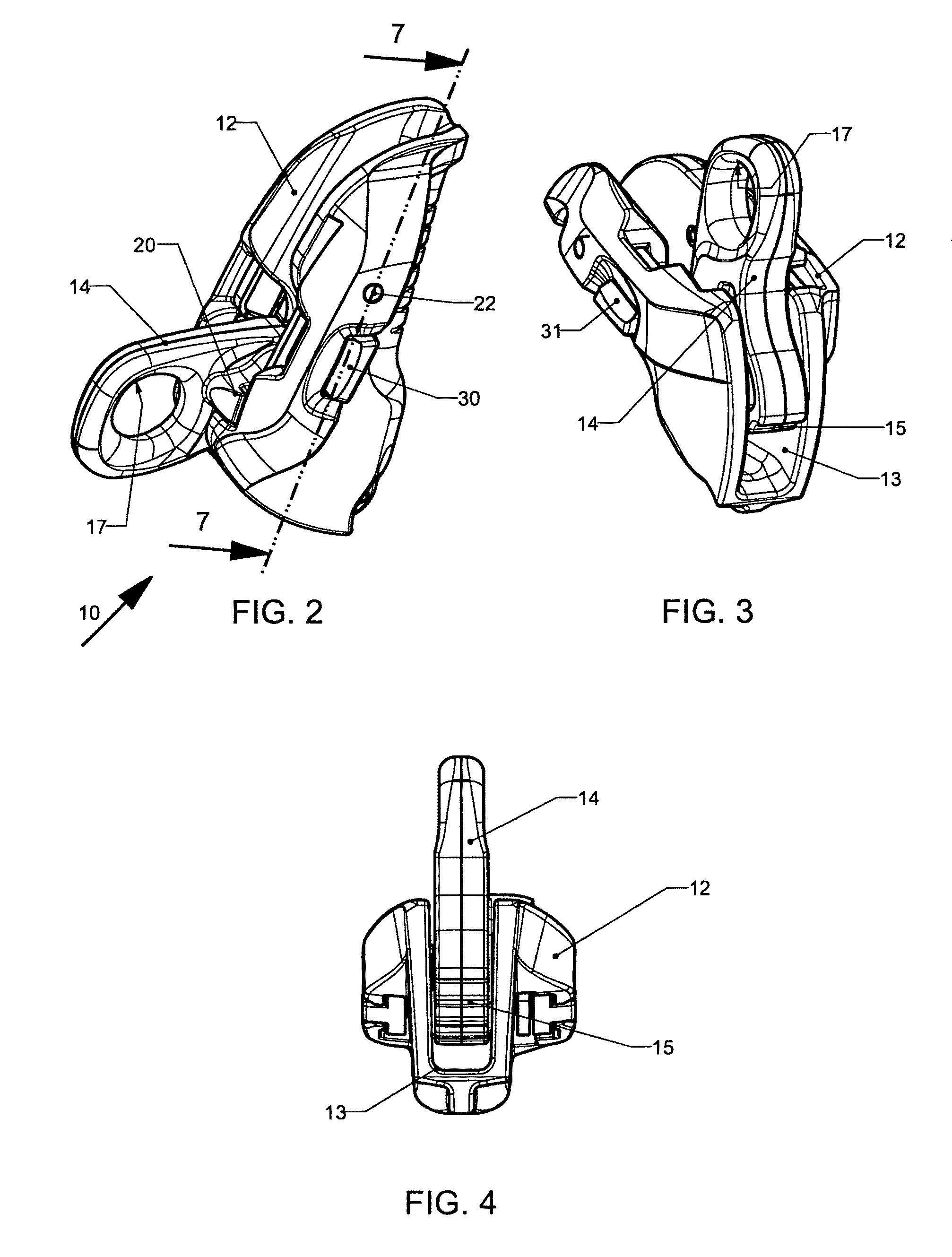 Ascender device with cam for belaying on a fixed rope