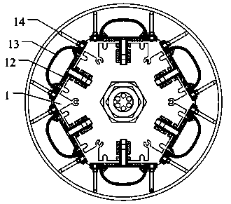 Fishing diving lamp with opened hollow structure