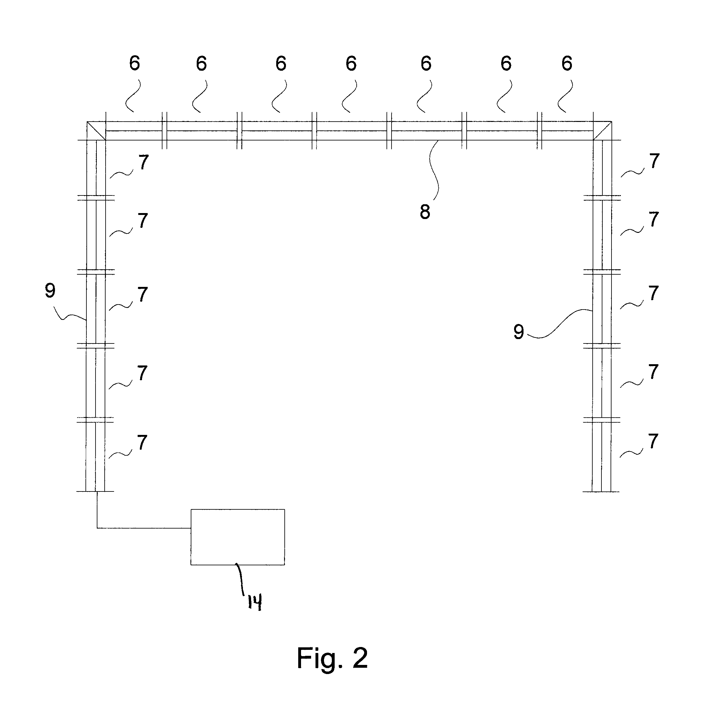 Goal detector for detection of an object passing a goal plane